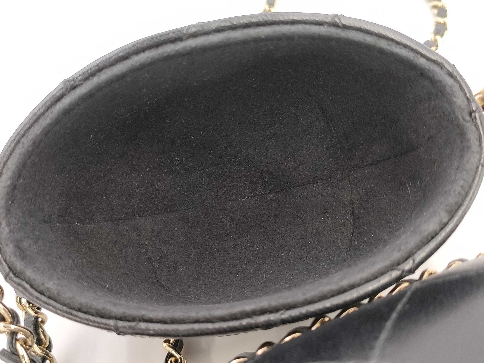 CHANEL Black Calfskin Matelasse Phone Case with Gold Hardware, No. 26 Shoulder Bag