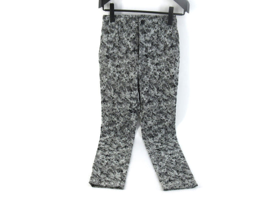 ISSEY MIYAKE All-Over Print Pants Size 1 High Waist Gray