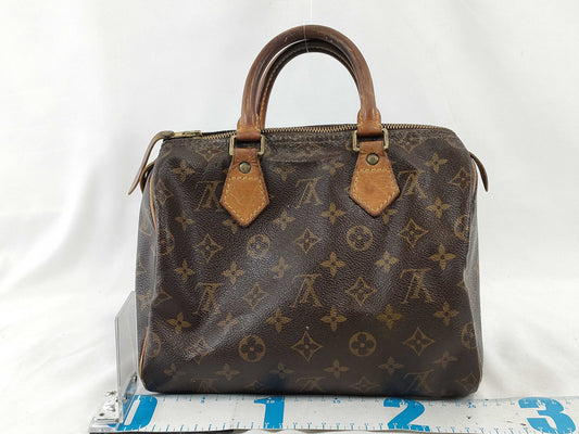 LOUIS VUITTON Louis Vuitton Monogram Speedy 25 Boston Bag