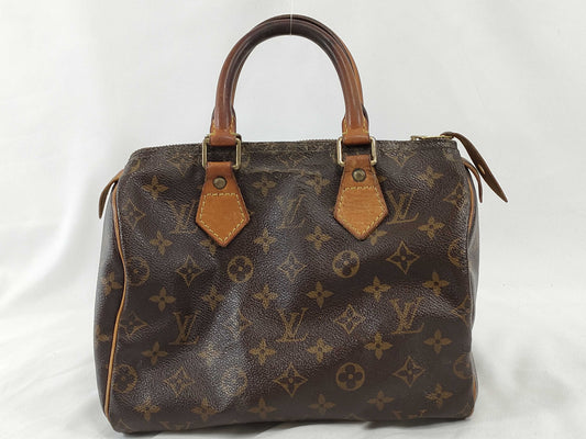 LOUIS VUITTON Louis Vuitton Monogram Speedy 25 Boston Bag