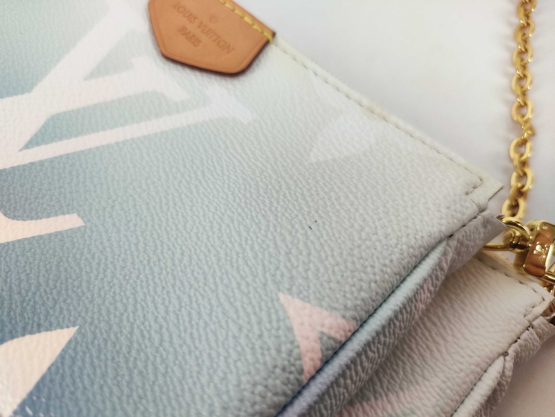 LOUIS VUITTON M57633 Monogram Multi Pochette Accessoires Blue/White M57633 RFID Verified Shoulder Bag