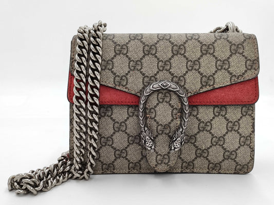 GUCCI 421970 GG Supreme Dionysus Chain Shoulder Bag