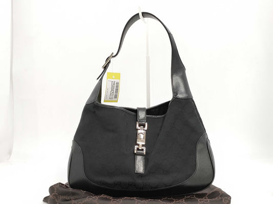 GUCCI GG Canvas Jackie Shoulder Bag Handbag