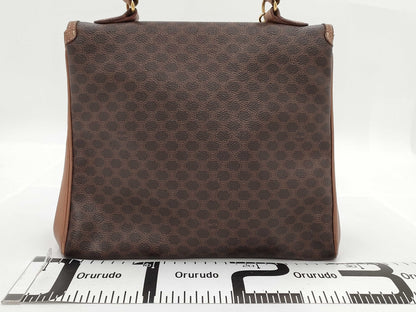 CELINE Gancini Chain Macadam PVC Handbag