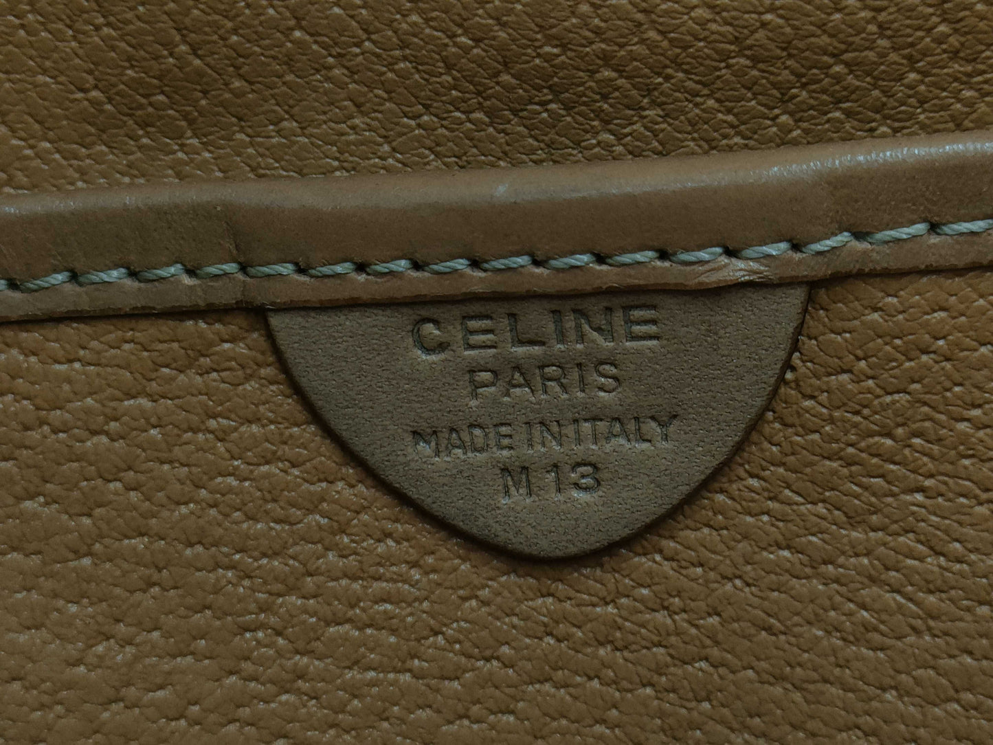 CELINE Gancini Chain Macadam PVC Handbag