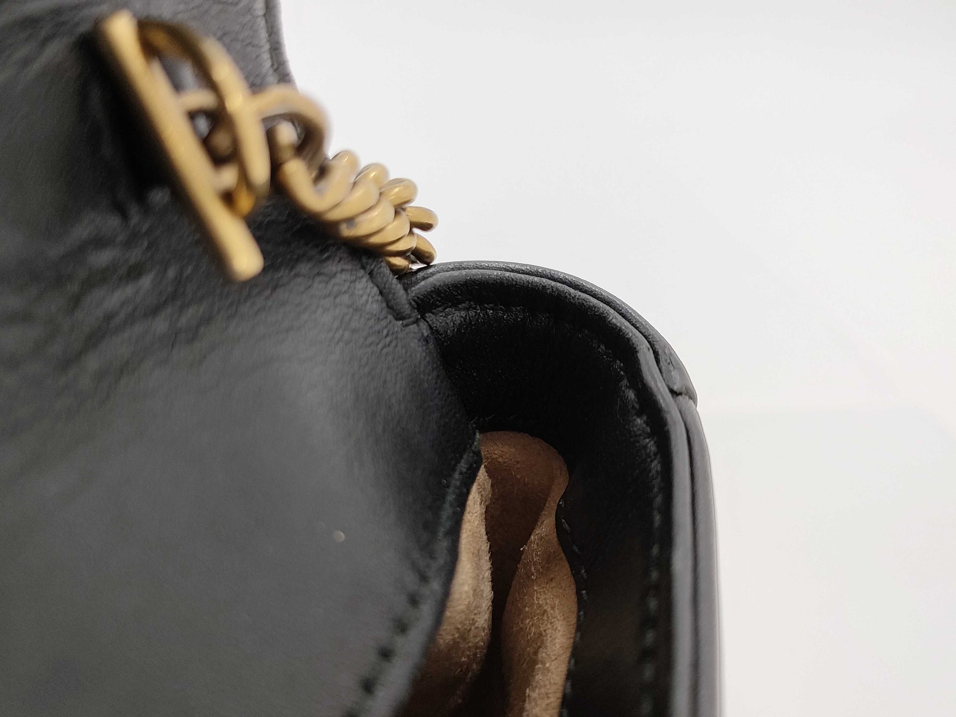 GUCCI 476433 GG Marmont Leather Shoulder Bag