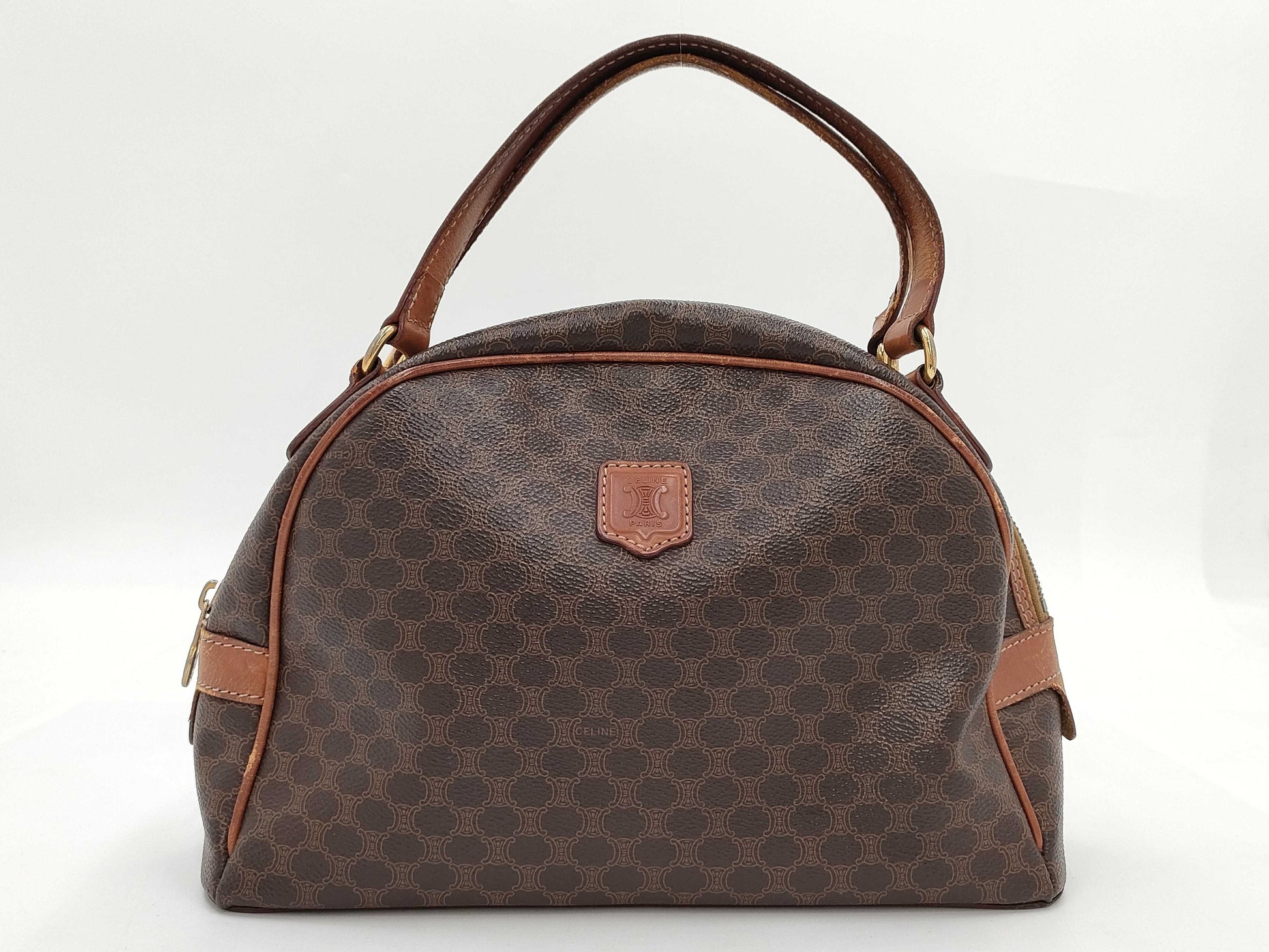 CELINE Macadam PVC Triomphe Handbag