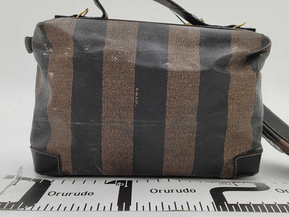 FENDI Pecan PVC Vanity 2-Way Shoulder Bag/Handbag