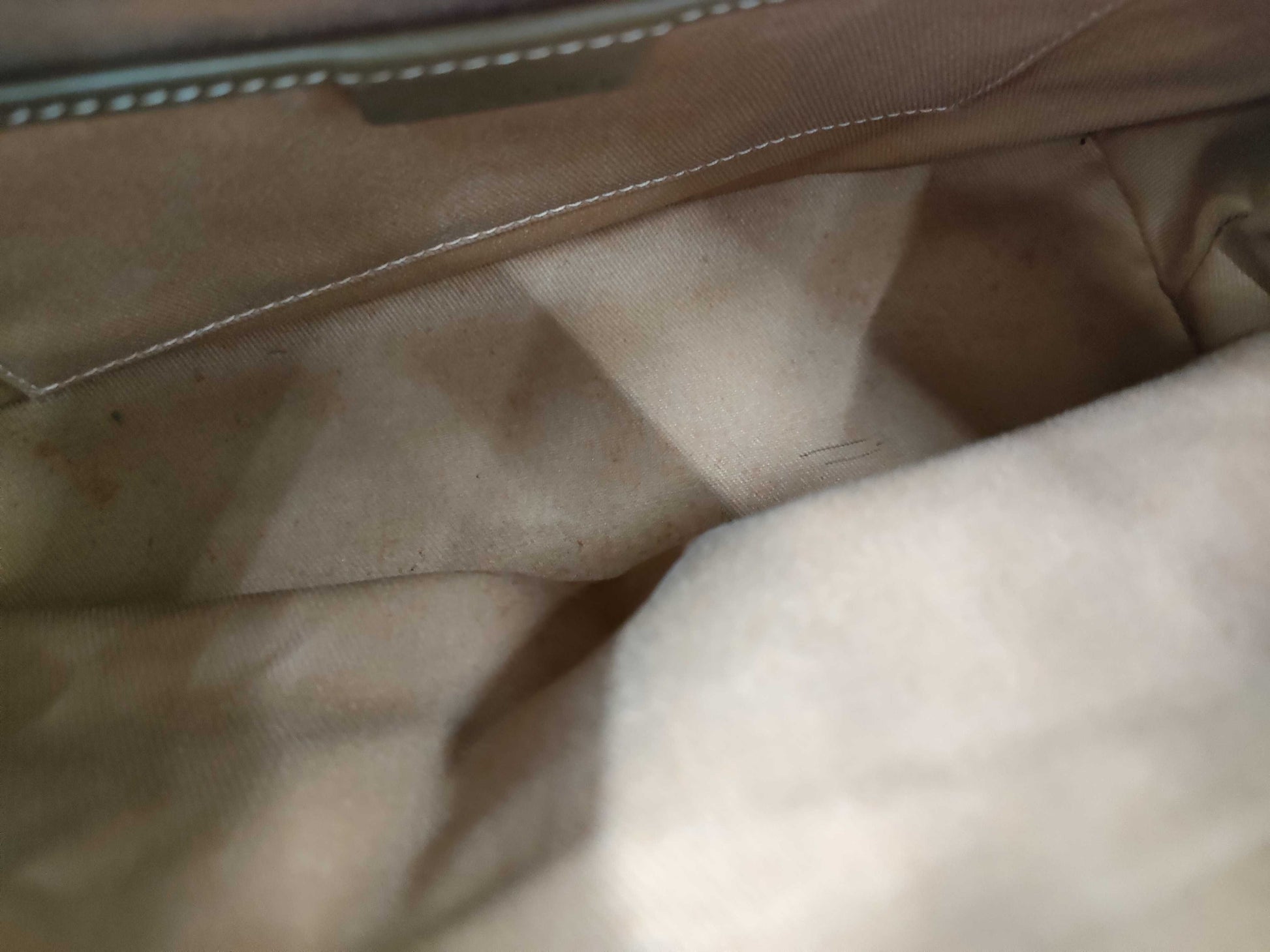 CELINE C Macadam Canvas Leather Tote Bag Sulky C Handbag