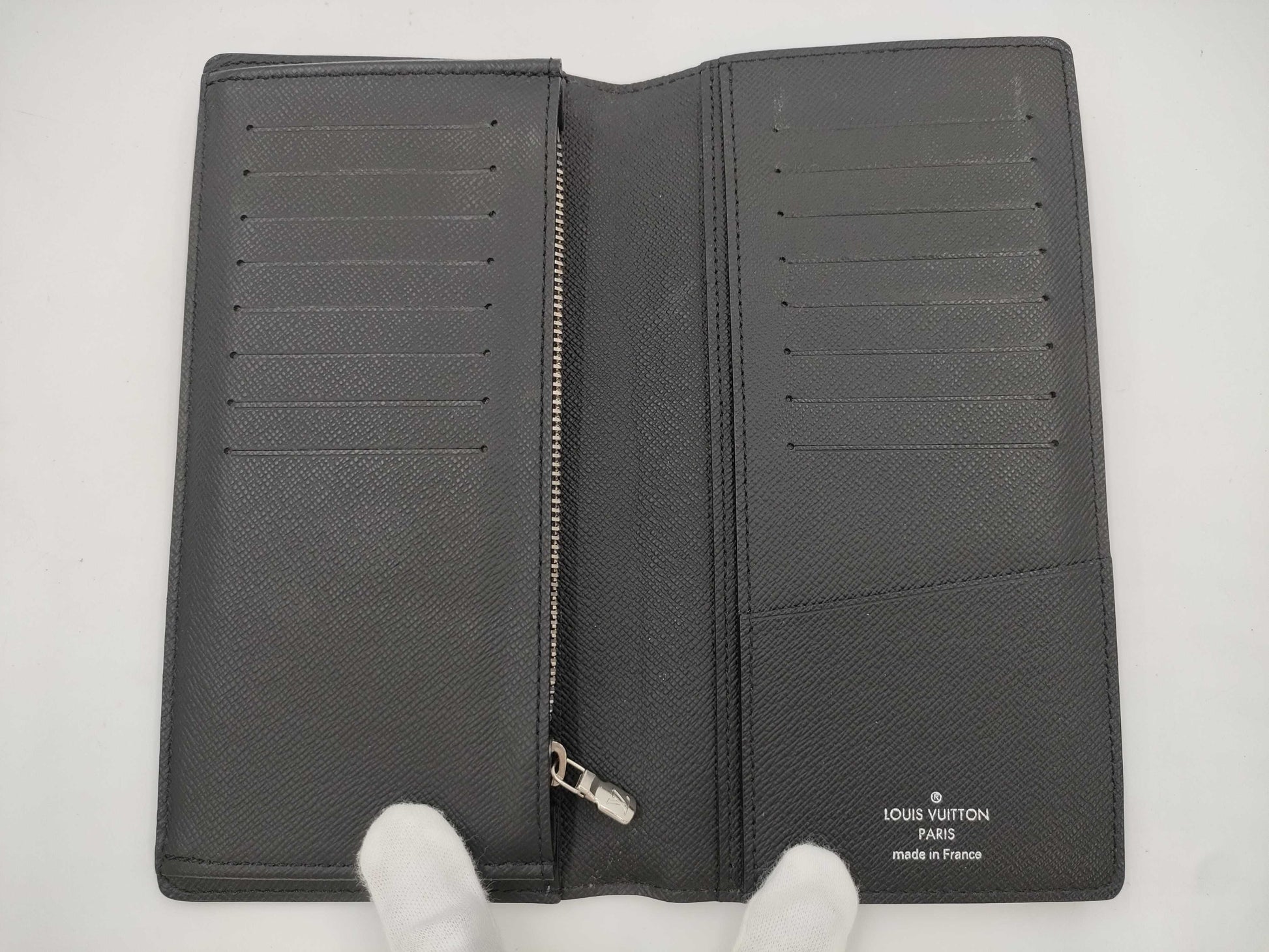 LOUIS VUITTON Graphite Brazza Wallet
