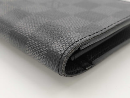 LOUIS VUITTON Graphite Brazza Wallet