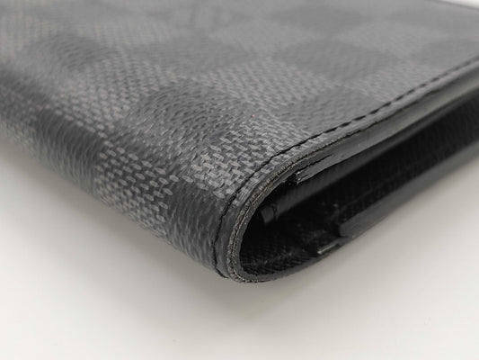 LOUIS VUITTON Graphite Brazza Wallet