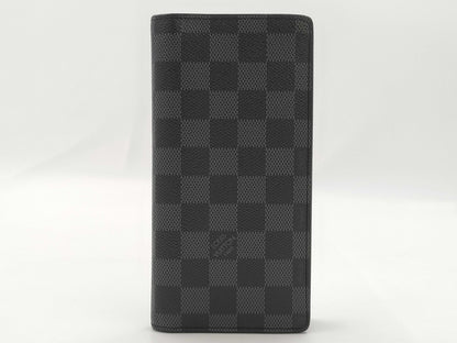 LOUIS VUITTON Graphite Brazza Wallet