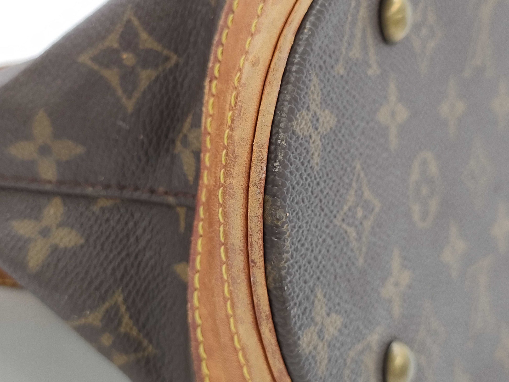 LOUIS VUITTON Monogram Bucket PM Tote Bag with Pouch