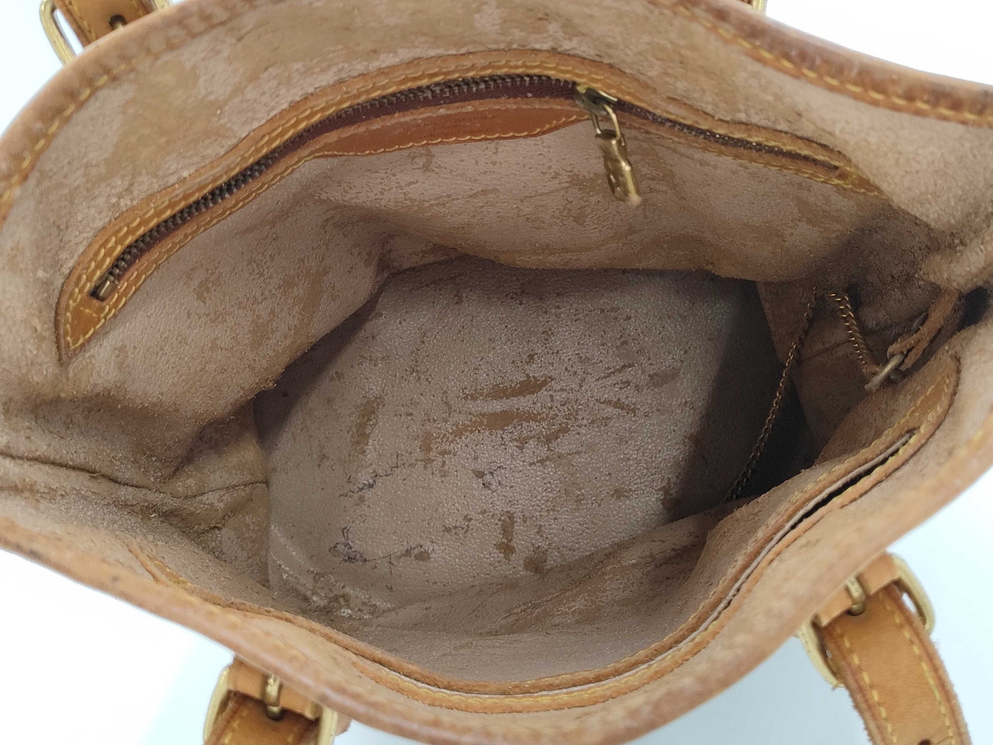 LOUIS VUITTON Monogram Bucket PM Tote Bag with Pouch