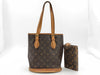 LOUIS VUITTON Monogram Bucket PM Tote Bag with Pouch