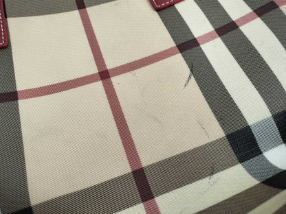 BURBERRY Nova Check PVC Tote Bag