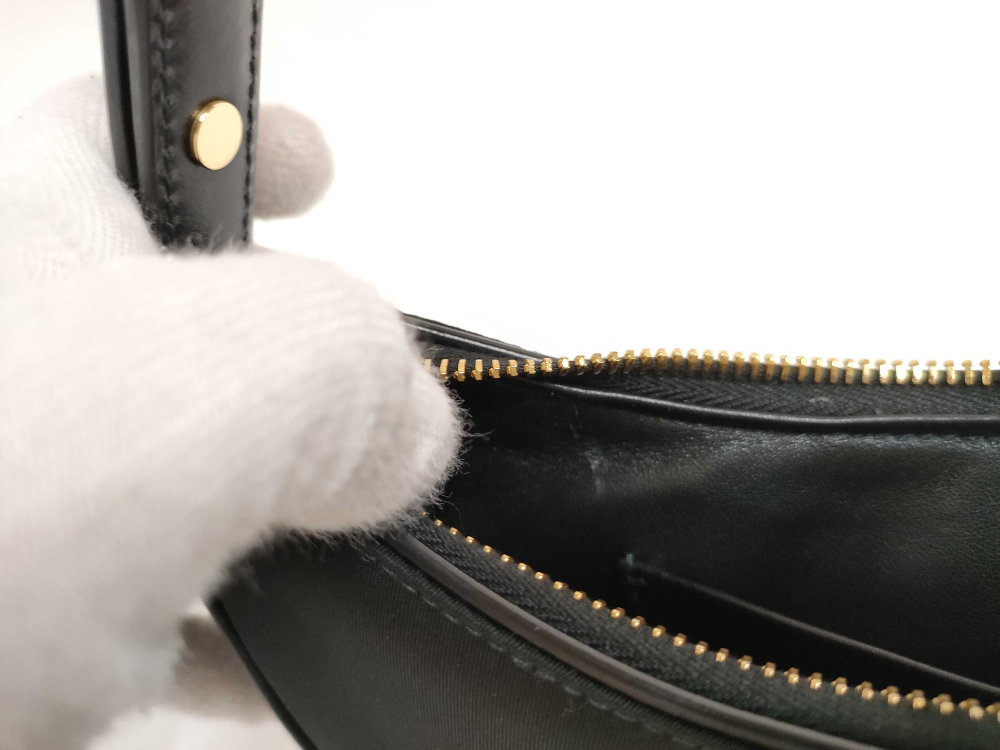 PRADA Tessuto x Leather 2-Way Shoulder Bag with Strap