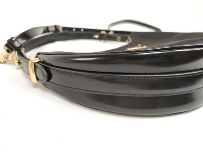 PRADA Tessuto x Leather 2-Way Shoulder Bag with Strap