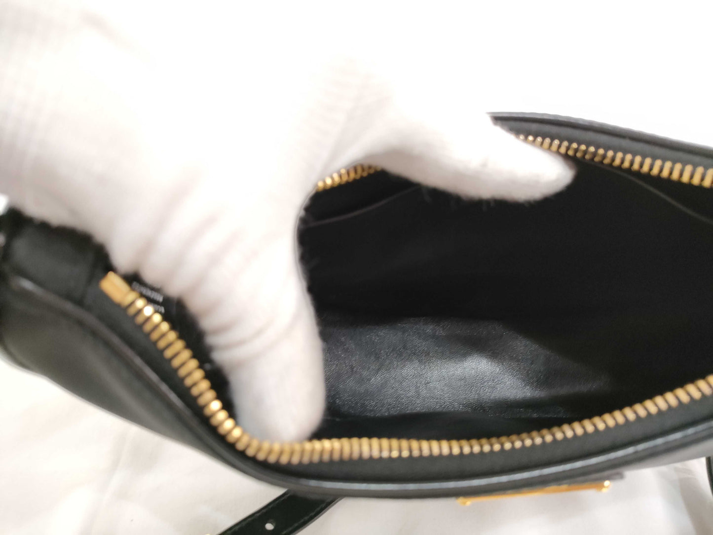 PRADA Tessuto x Leather 2-Way Shoulder Bag with Strap