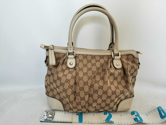 GUCCI GG Canvas GG Canvas 2-Way Handbag with Strap