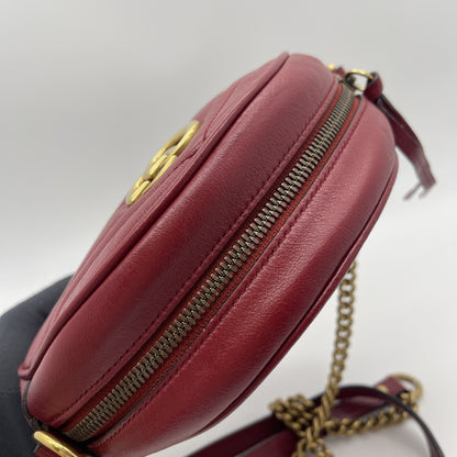 GUCCI Gucci Velvet Round Shoulder Bag