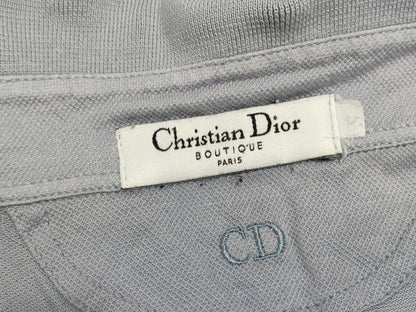 Christian Dior shirt top with embroidered Dior CD logo and back logo from the Galliano era