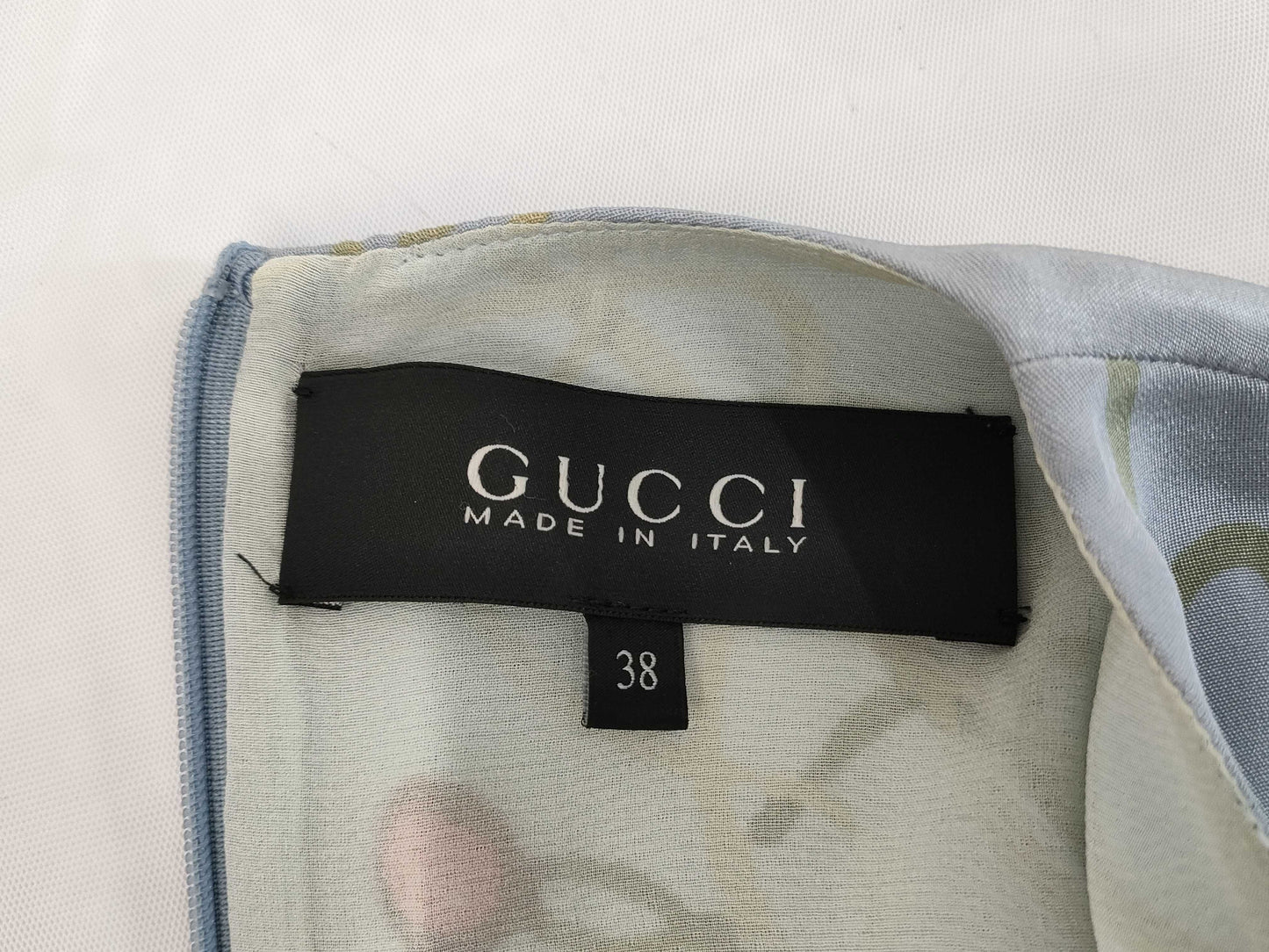GUCCI Floral Print Collection Model Insect Long Dress Size 38