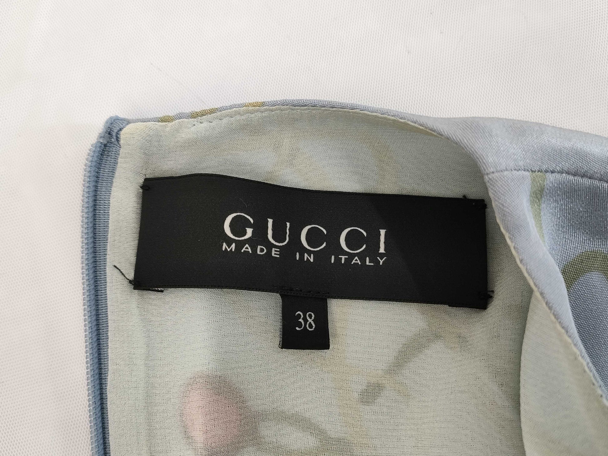 GUCCI Floral Print Collection Model Insect Long Dress Size 38