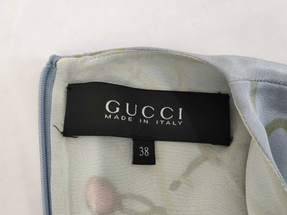 GUCCI Floral Print Collection Model Insect Long Dress Size 38