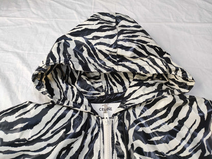 CELINE Zebra Nylon Jacket, Current Tag, Hedi, Men's, Hanger Included, Excellent Condition, Like New