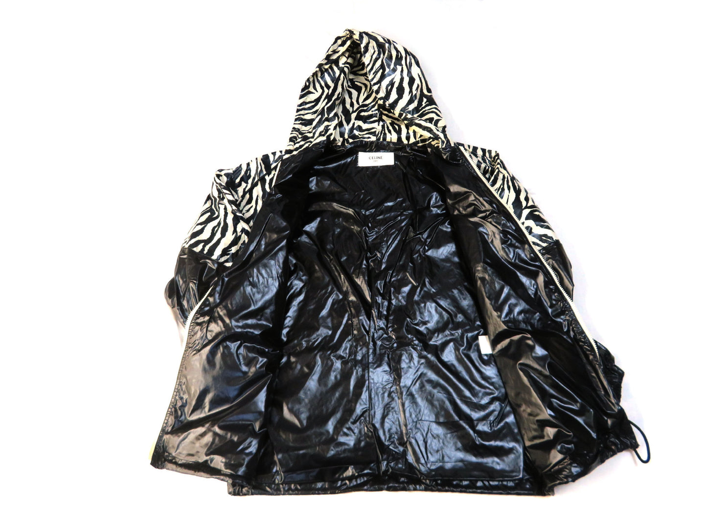 CELINE Zebra Nylon Jacket, Current Tag, Hedi, Men's, Hanger Included, Excellent Condition, Like New