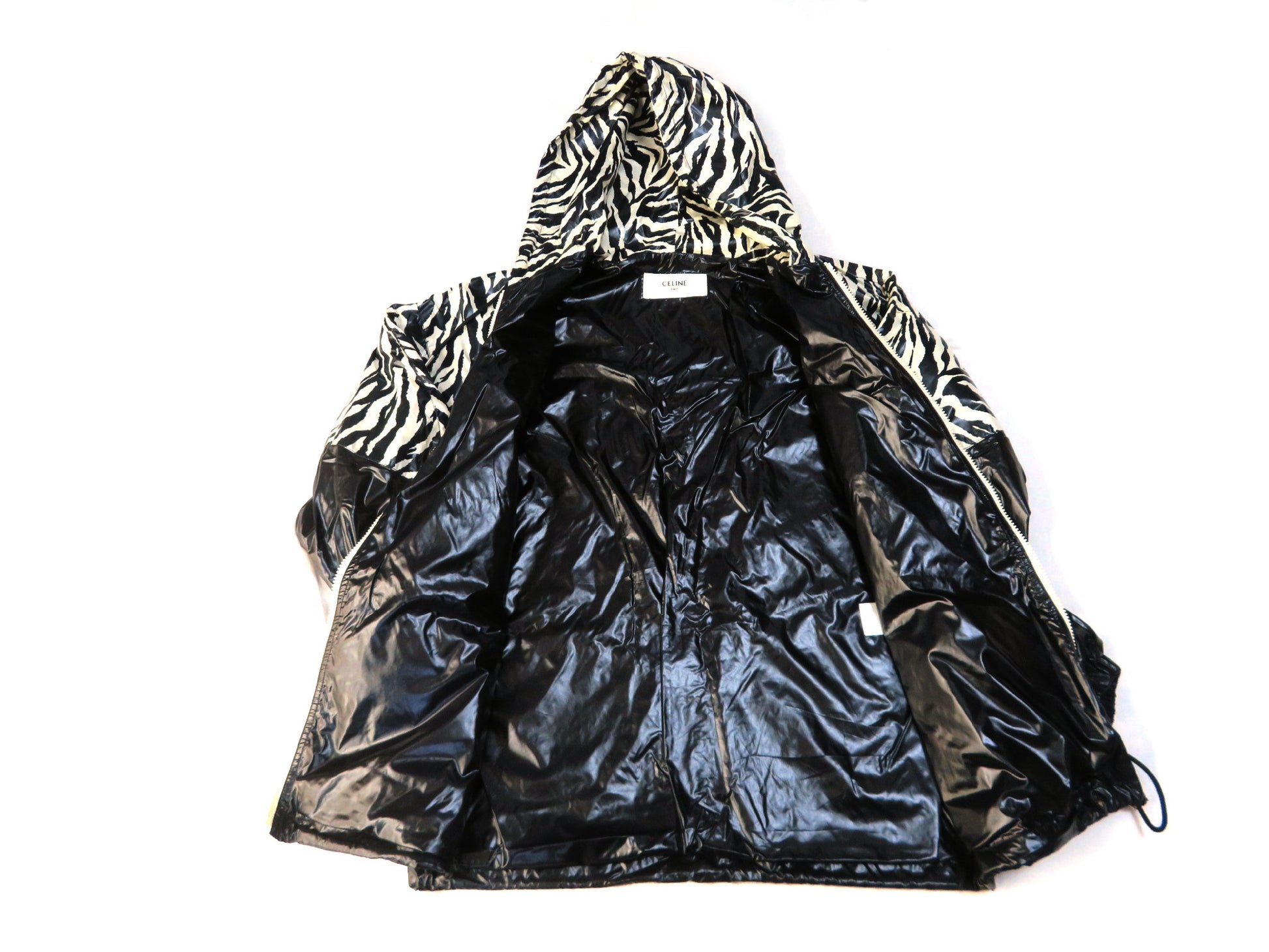 CELINE Zebra Nylon Jacket, Current Tag, Hedi, Men's, Hanger Included, Excellent Condition, Like New