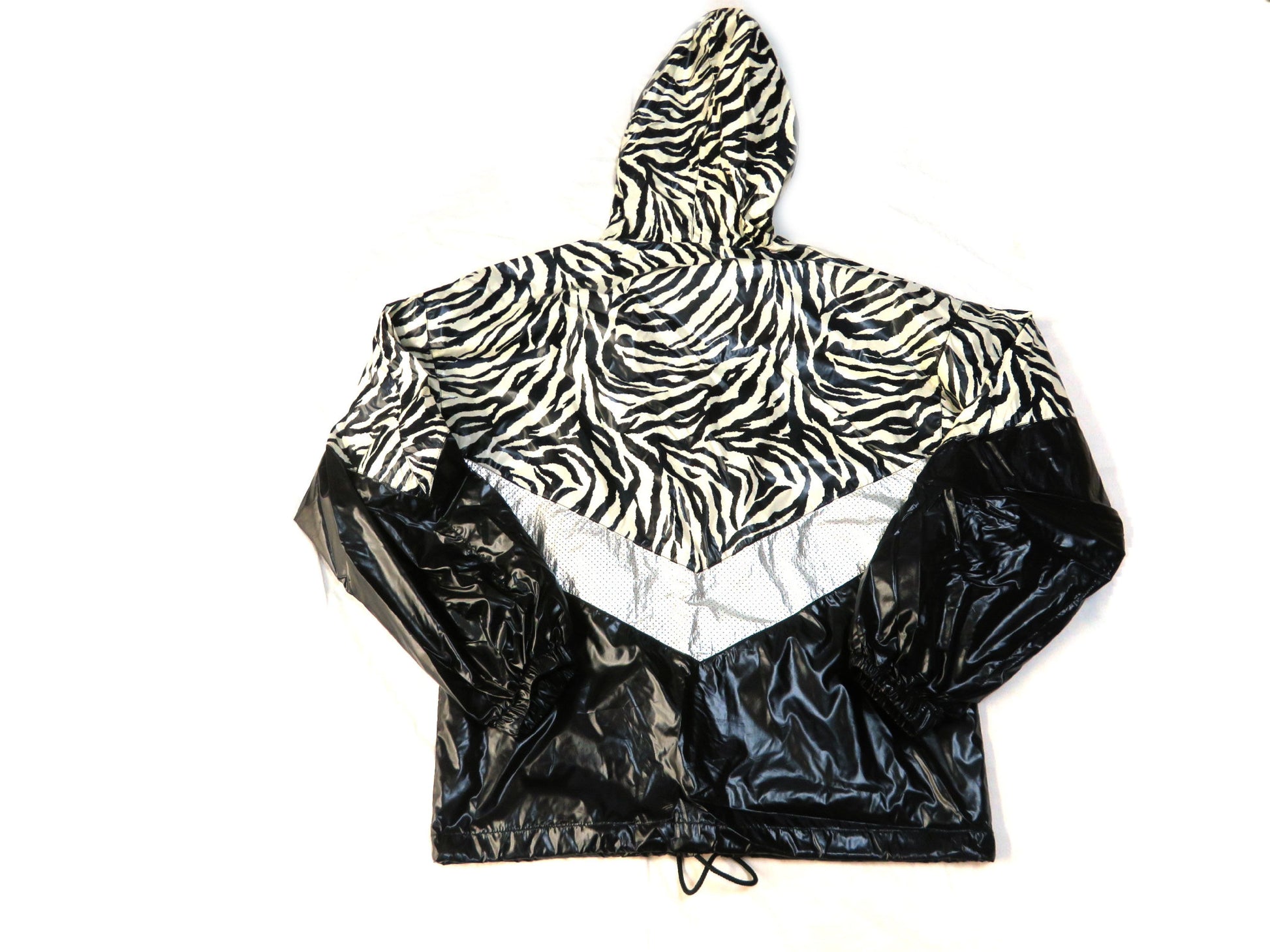 CELINE Zebra Nylon Jacket, Current Tag, Hedi, Men's, Hanger Included, Excellent Condition, Like New