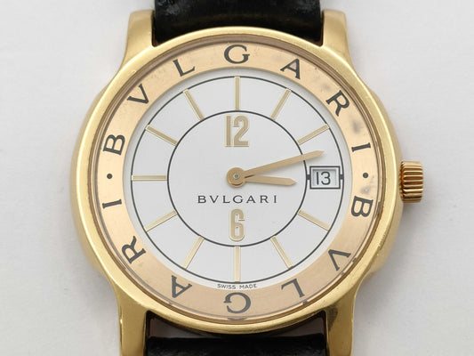 BVLGARI Solotempo ST35G M0778 Quartz 18K Gold Boys' Watch