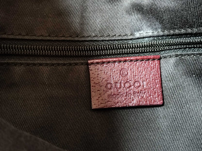GUCCI GG Canvas Shoulder Bag 113013 Beige/Wine Red W30cm Shoulder Bag