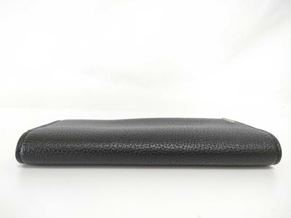 GUCCI Bifold Long Wallet Black Leather 795296 Wallet