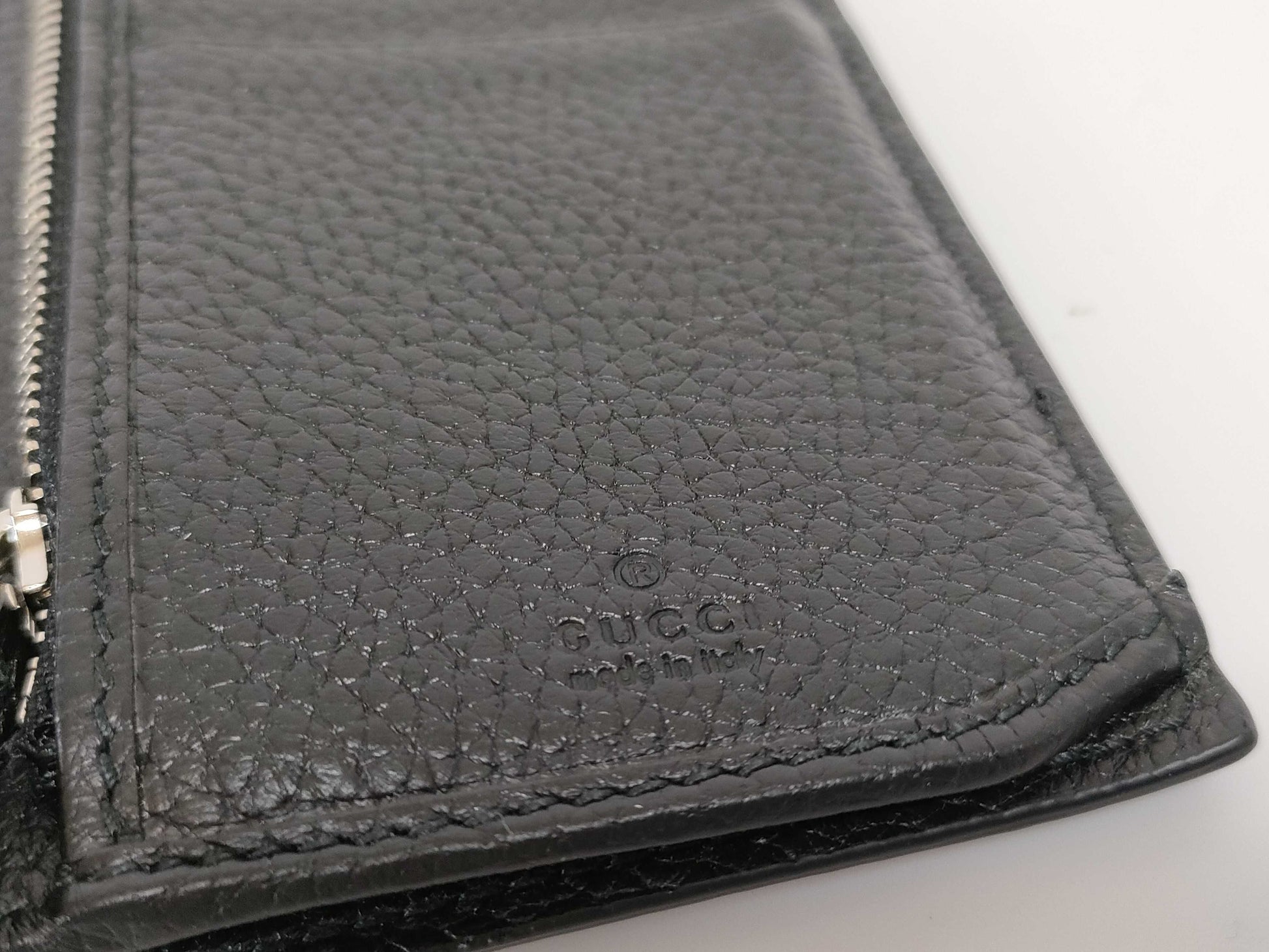GUCCI Bifold Long Wallet Black Leather 795296 Wallet