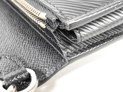 LOUIS VUITTON M62038 Epi Leather LV Epi Portefeuille Twist Chain M62038 Black Shoulder Bag