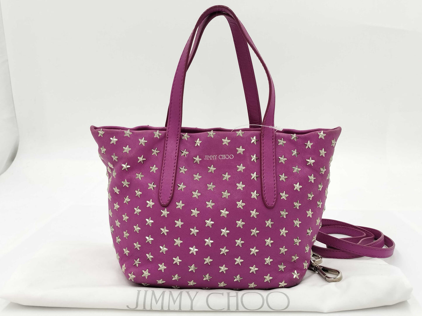 JIMMY CHOO Mini Sarah Studded Leather Handbag