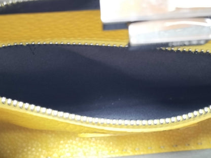 FENDI Peekaboo Medium Selleria Gray x Yellow 2-Way Handbag 8BN290
