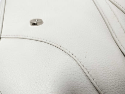 Dior Saddle Bag Leather White Shoulder Bag