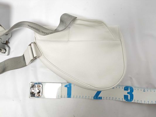 Dior Saddle Bag Leather White Shoulder Bag