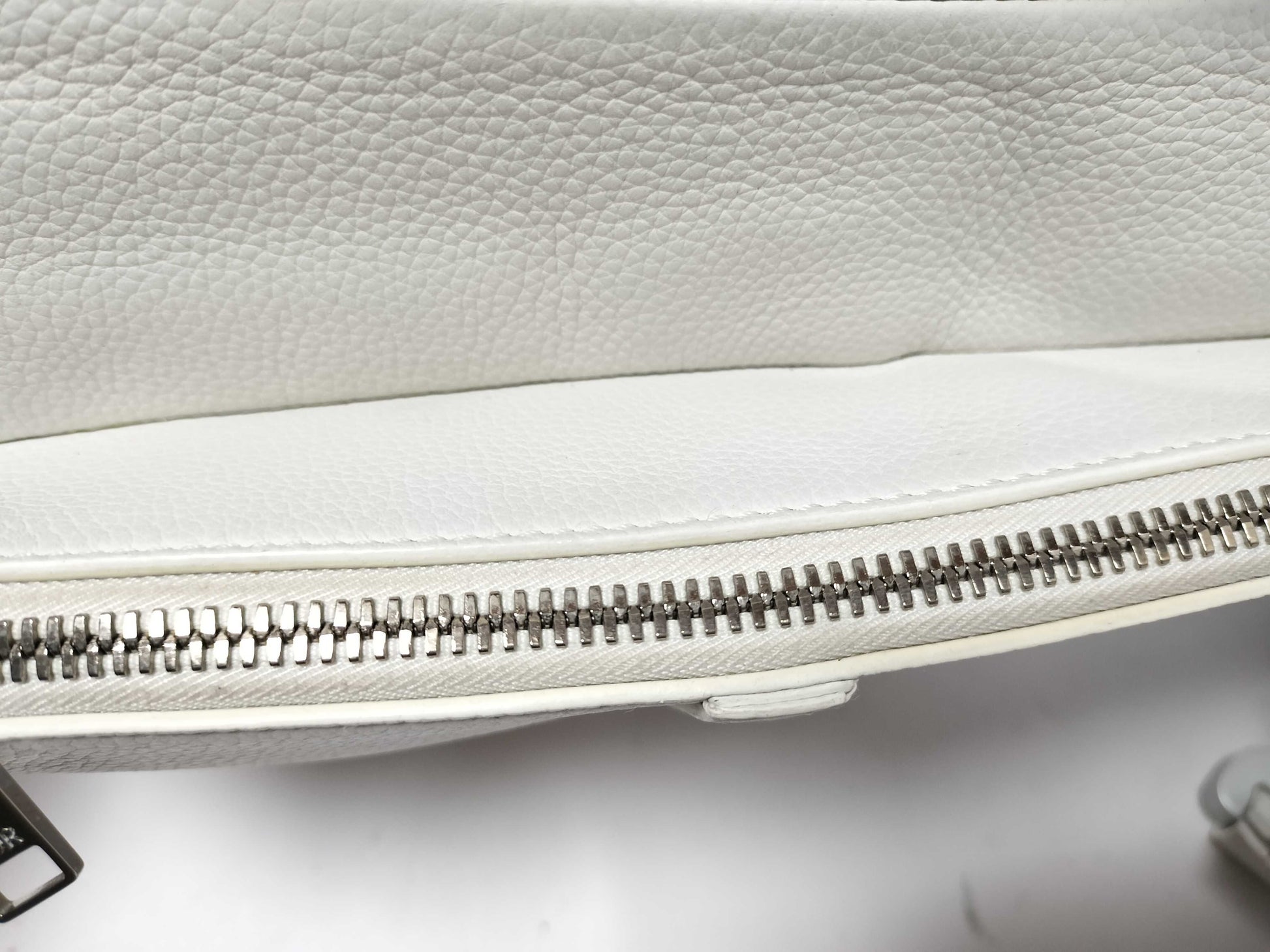 Dior Saddle Bag Leather White Shoulder Bag