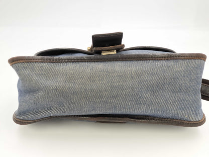 FENDI denim shoulder bag