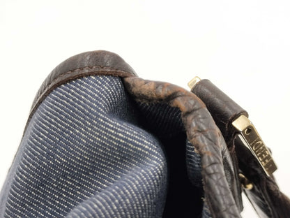 FENDI denim shoulder bag