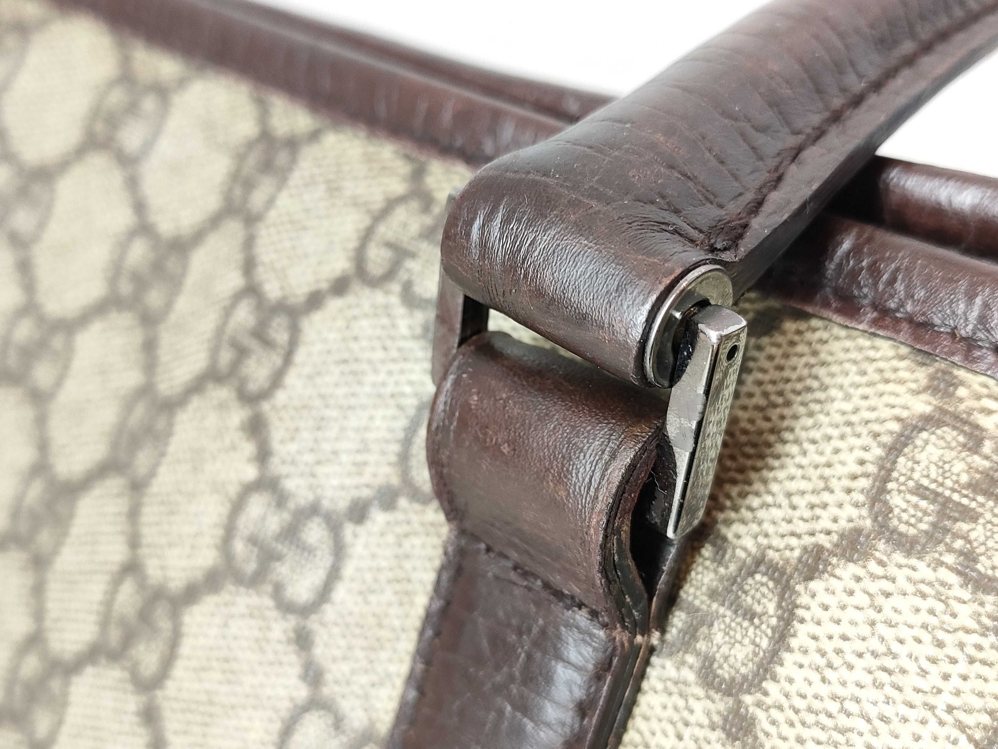 GUCCI GG Supreme Gucci PVC Tote Bag Handbag Shoulder Tote Bag