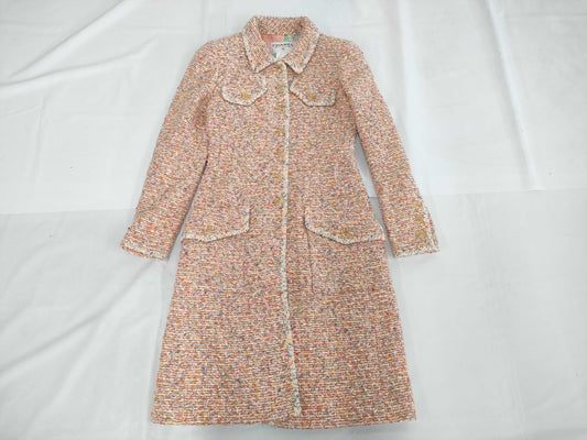 CHANEL Fancy Tweed 97P Coat Size 36