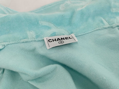 CHANEL Velvet Coco Button Short Jacket, Size 36
