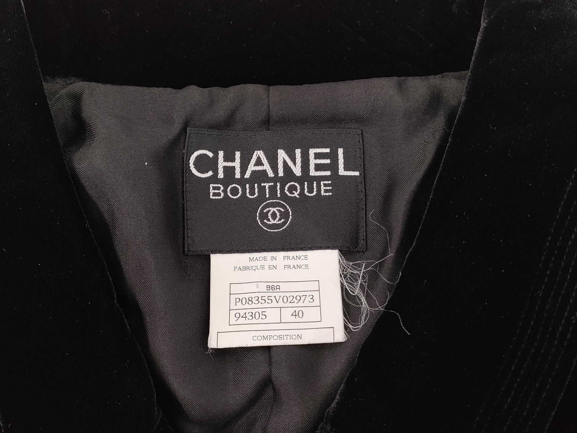 CHANEL Velour Set Gripoa 40 Other Apparel